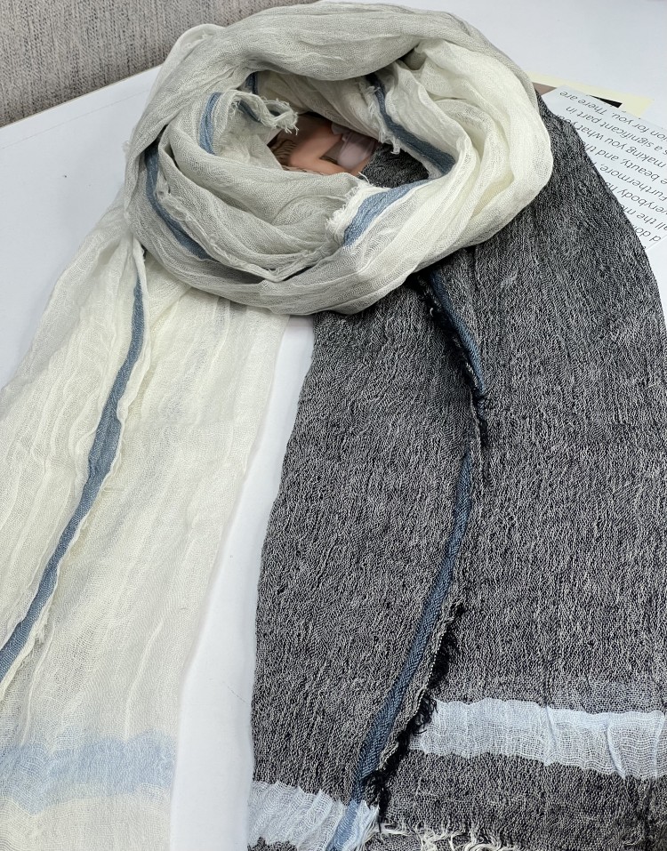 شال کنفی دوریش راه راه وارداتی code:2343