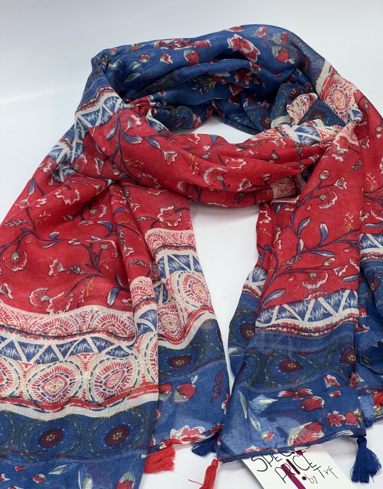 شال طرح دار متنوع بهاره وارداتی code:2357
