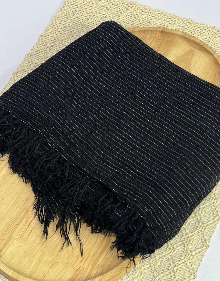 شال مشکی دوریش کنفی وارداتی code:2553