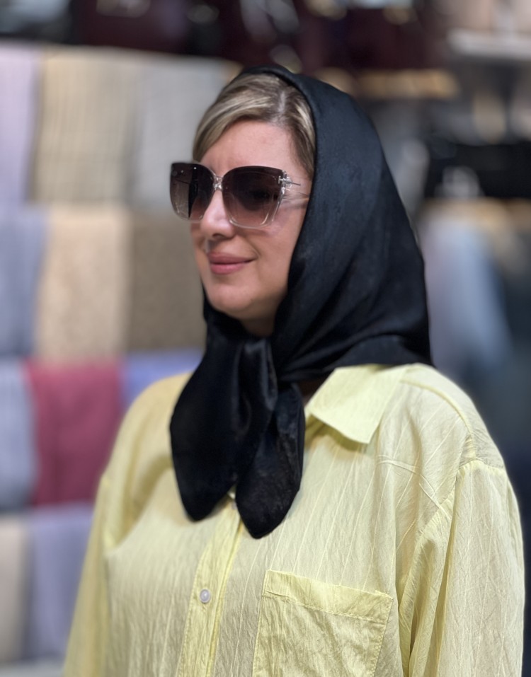 مینی اسکارف  مشکی وارداتیcode:2559