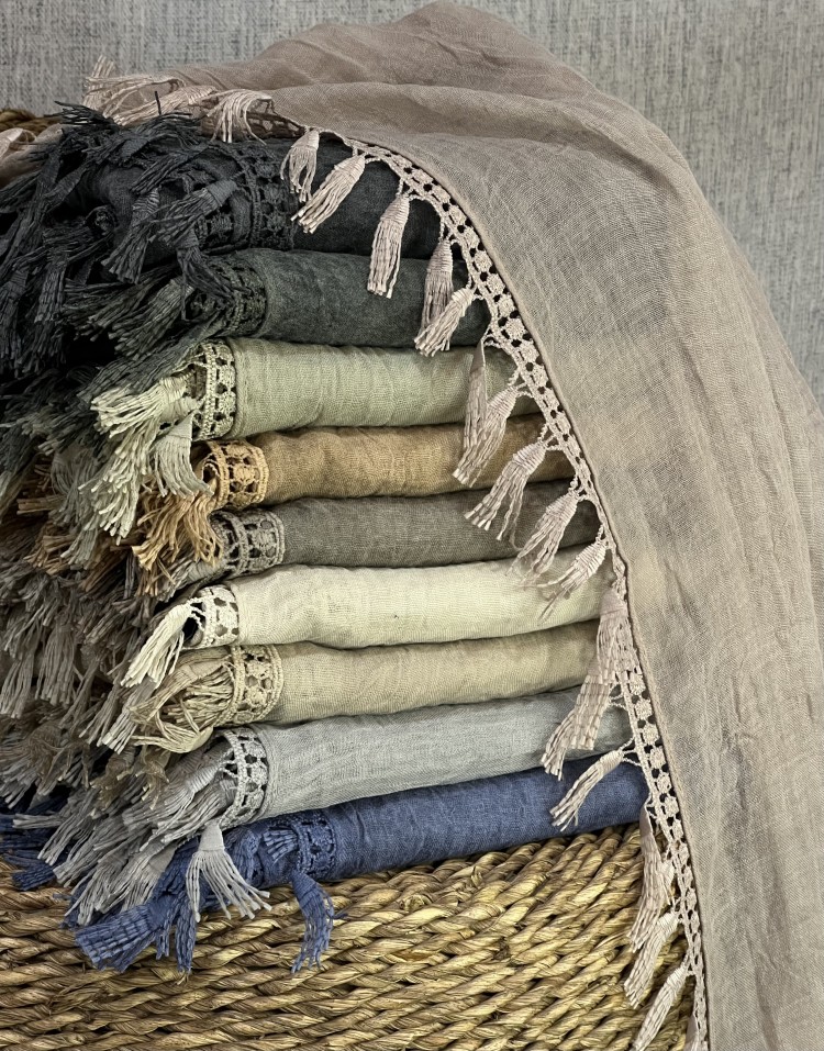 روسری حاشیه دانتل وارداتی code:2690
