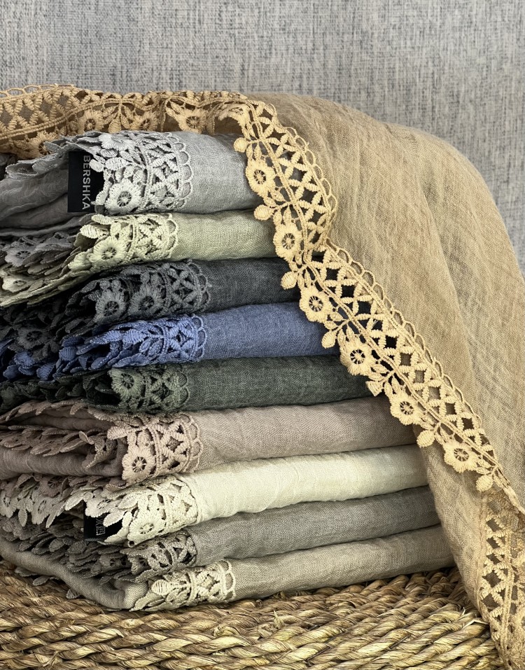 روسری حاشیه دانتل وارداتی code:2691
