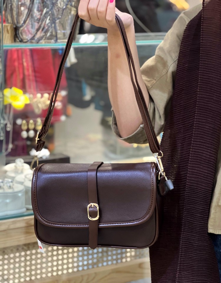 کیف چرم جلو سگک وارداتی code:2694
