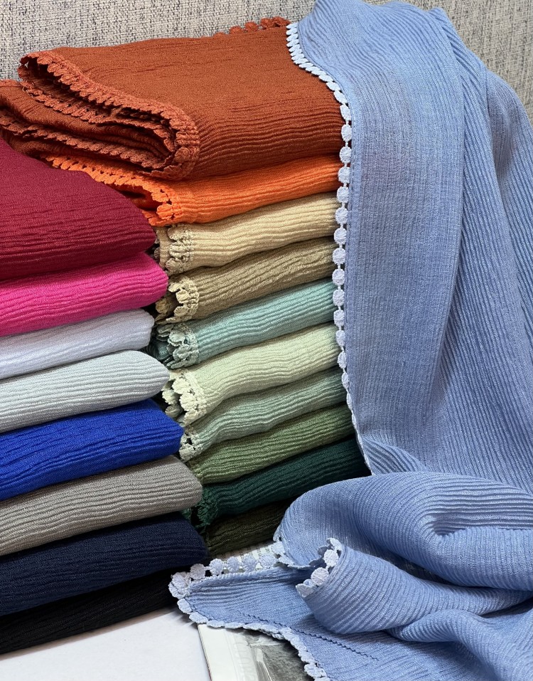 شال دور دانتل سکه ای وارداتی code:2827