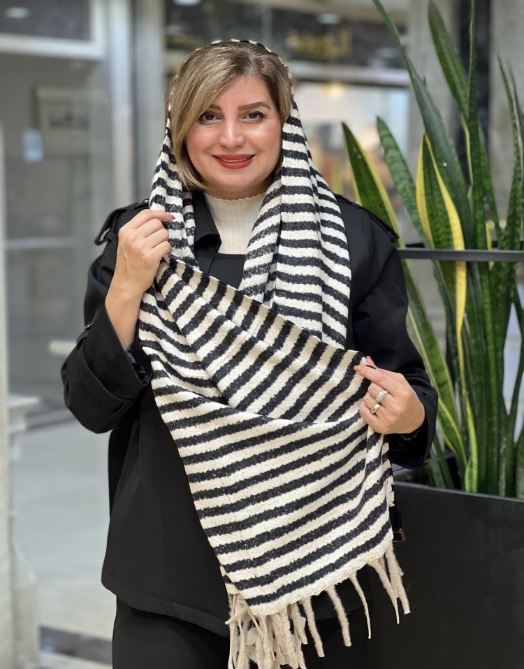 بیگ اسکارف راه راه وارداتی code:2906