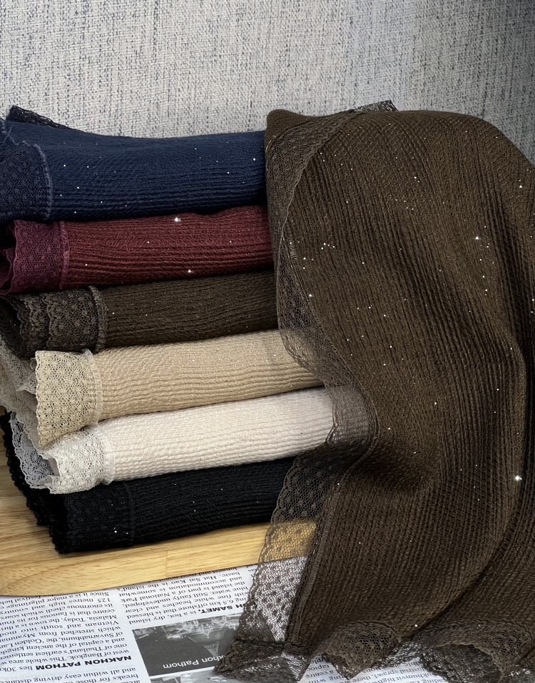 شال دور تور شاین دار Code:3015