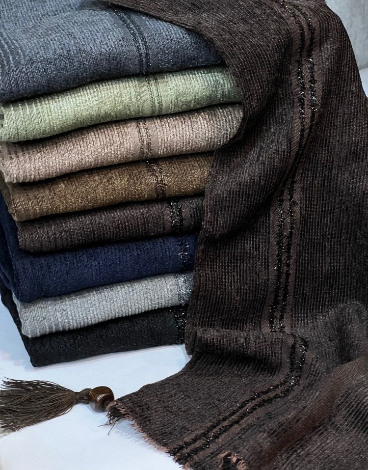 شال نخی پاییزه کبریتی code:3035