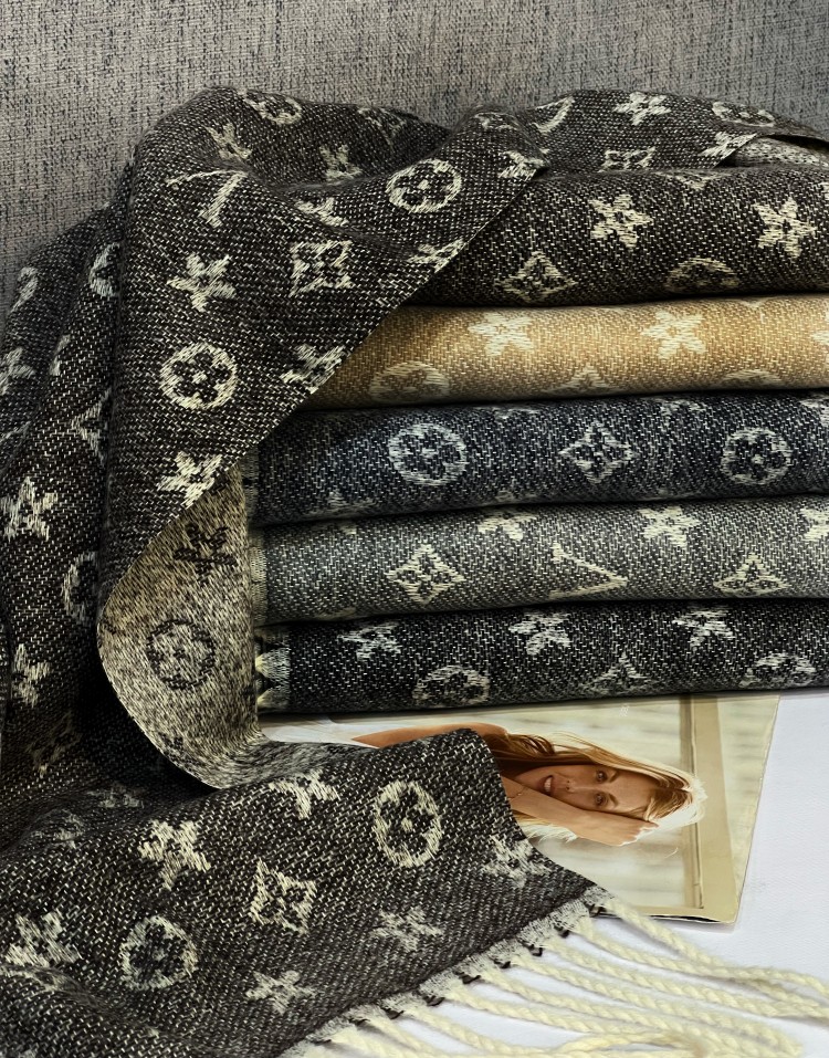 شال موهر ریشه دار مارک ال وی وارداتی code:3038