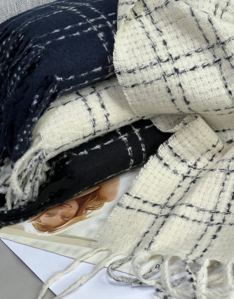 بیگ اسکارف پینترستی چهارخونه وارداتی code:3059