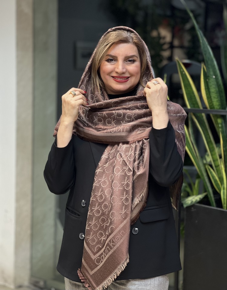 روسری دورو‌ لمه مارک code:3082 CK