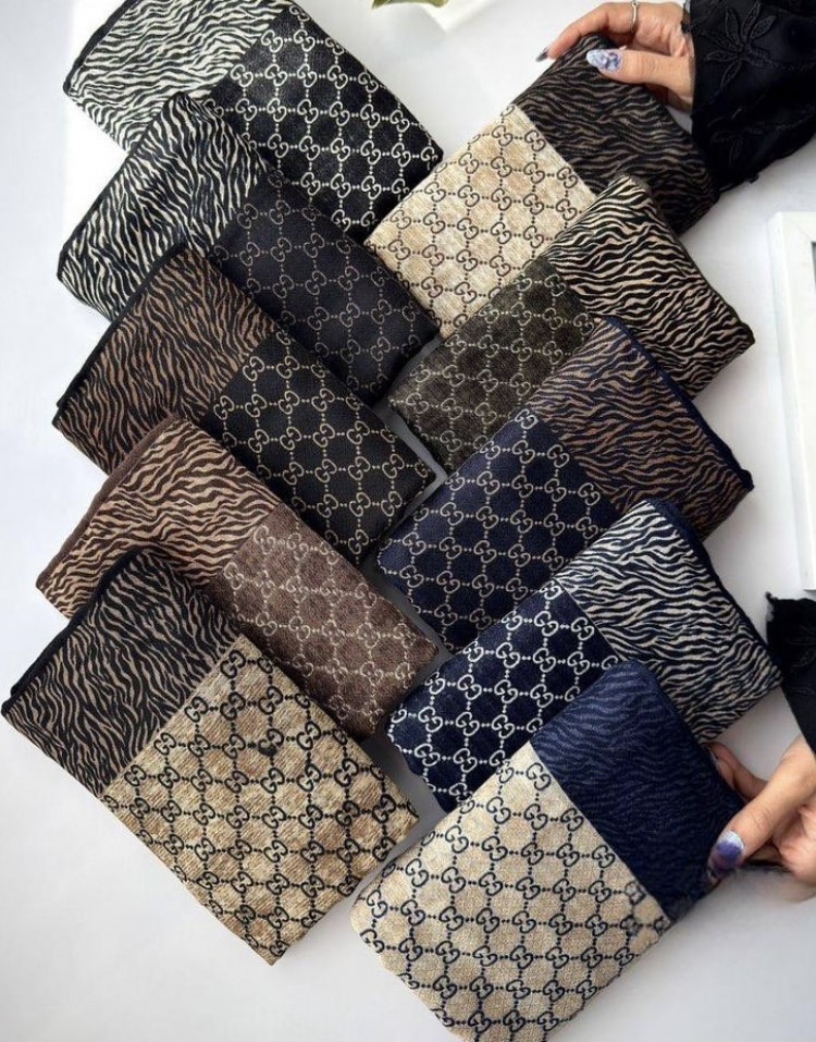 روسری نخی گوچی دور دست دوز  code:3085