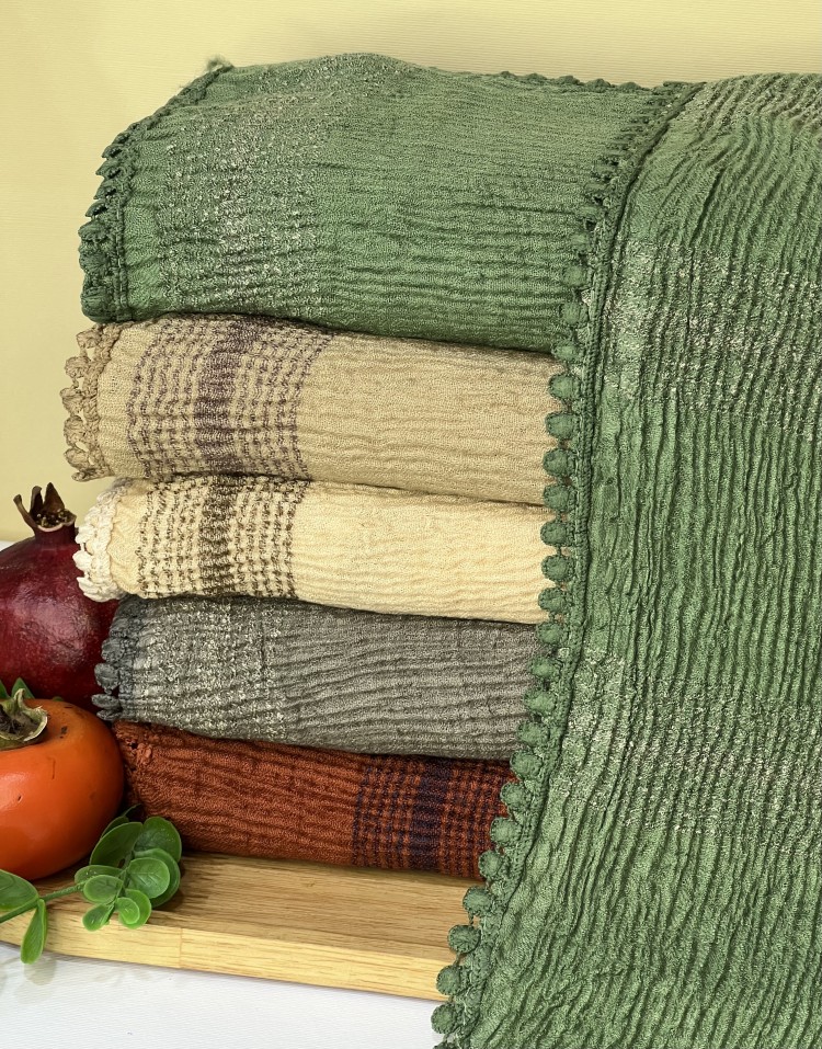 شال پاییزه دانتل سکه ای وارداتی(نیلا) code:2828