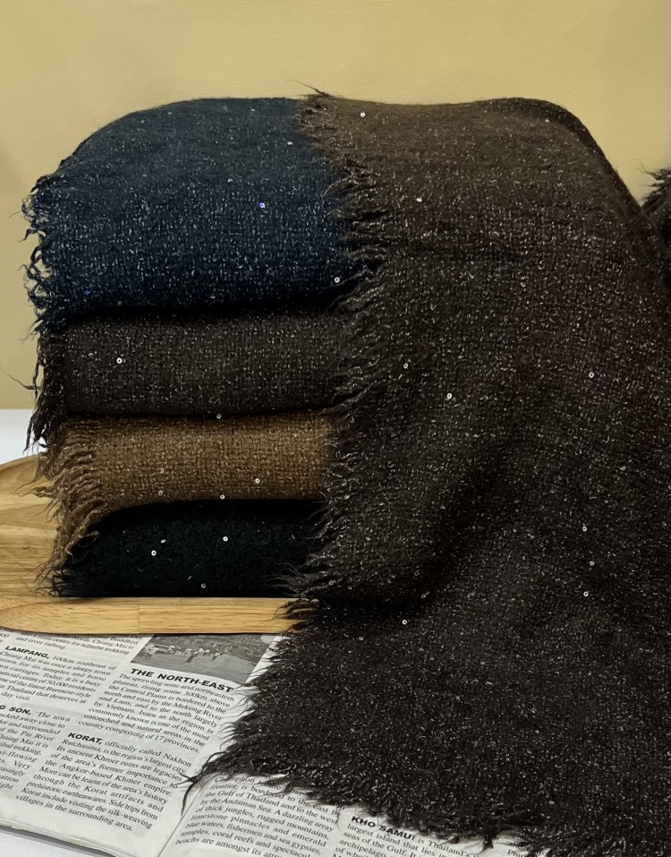 شال بوکله حوله ای دورریش وارداتیcode:3122