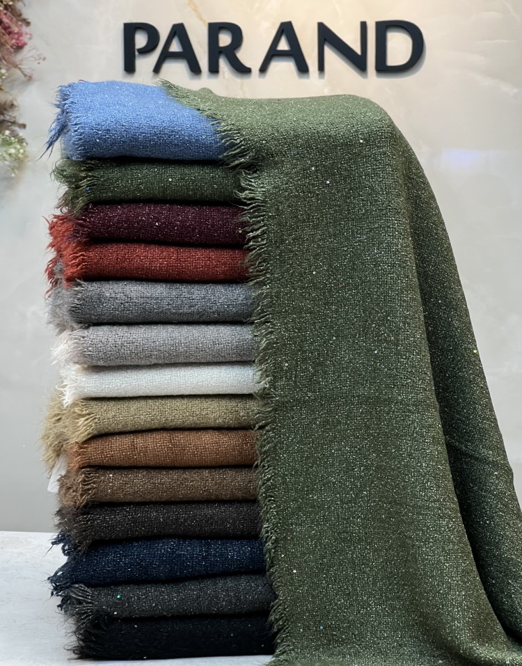 شال کنفی(حوله ای)دورریش پولکی وارداتی code2887