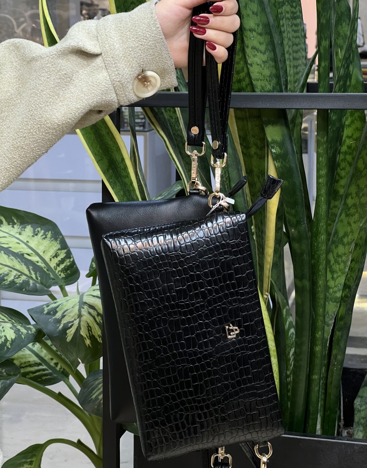 کیف چرمی مشکی code:3161