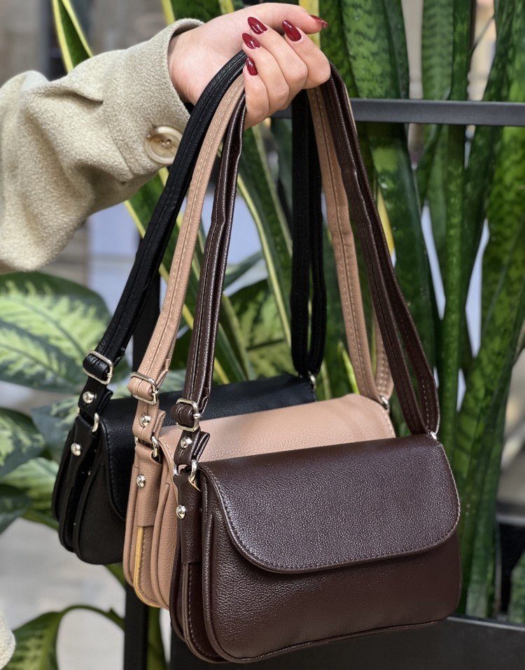 کیف رو دوشی چرمی code:3041