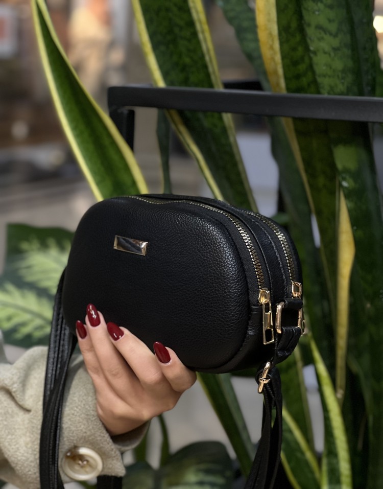 مینی بگ چرمی دوزیپ مدل جانا code:3198