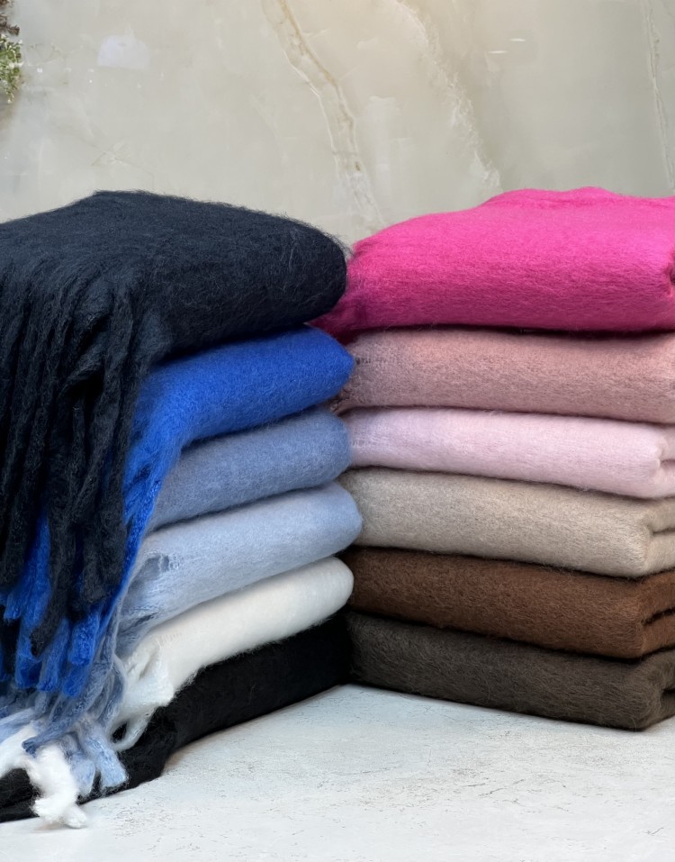 بیگ اسکارف پینترستی موهر پشمی وارداتی code:1777