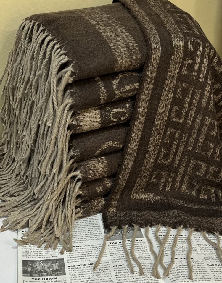 شال موهر مارک دورو قهوه ای وارداتی code:3241