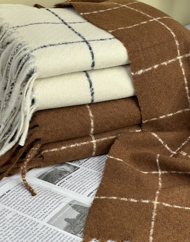 شال موهرچهارخونه وارداتیcode:3073