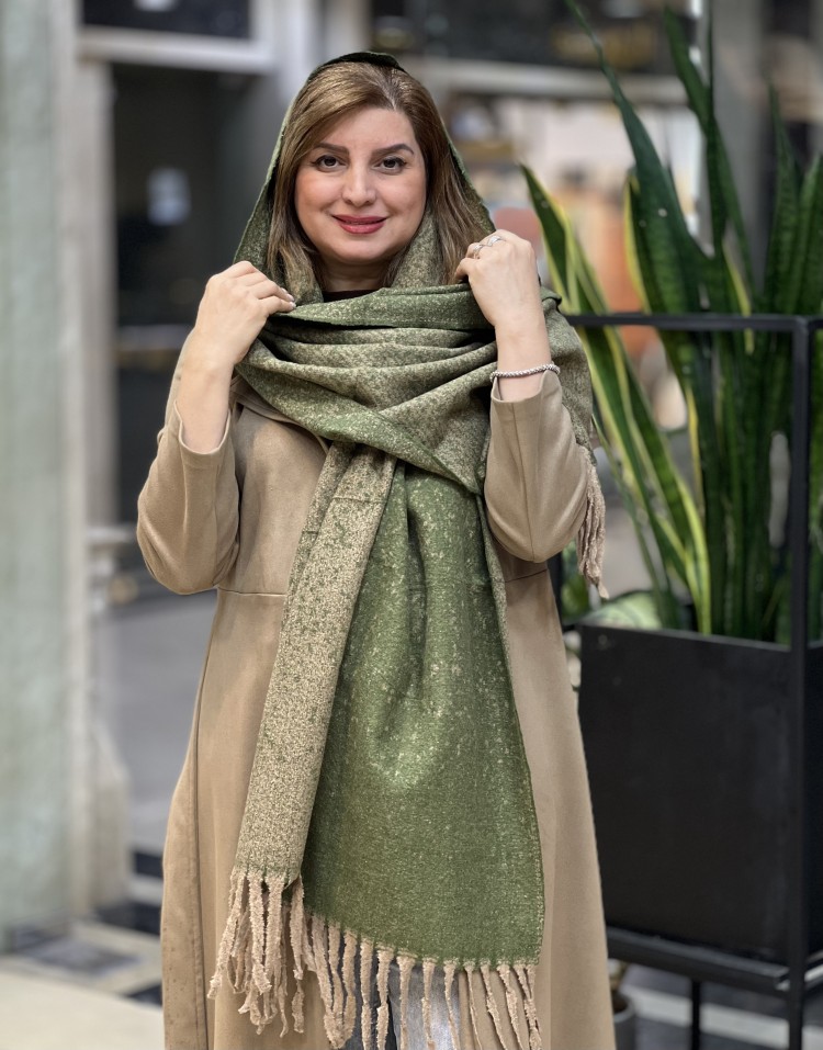 شال موهر کوبیده دورو ریشه دار وارداتیcode:3080