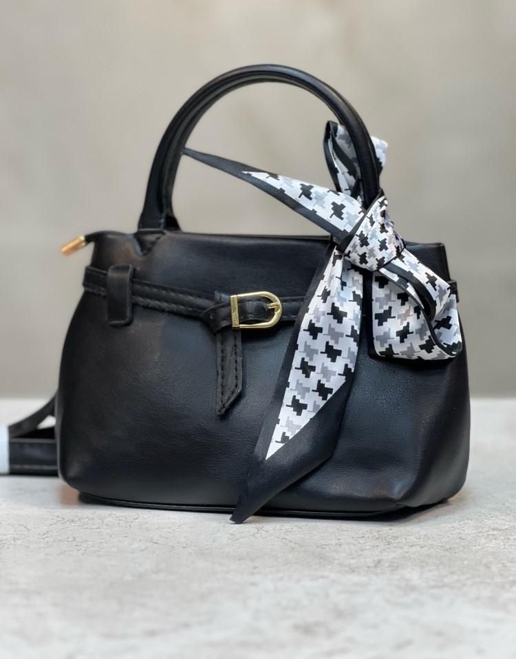 کیف چرم مشکی کمربندیcode:3299