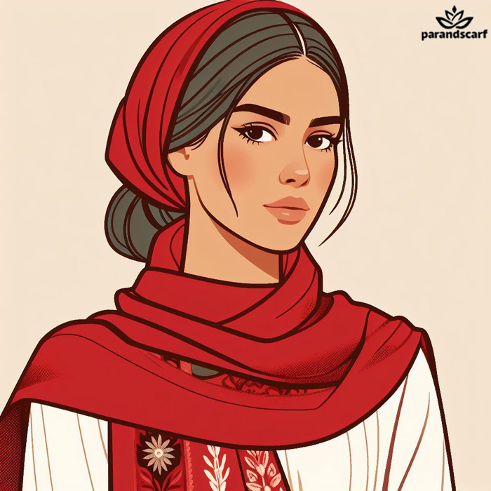 بهترین استایل مناسب با شال قرمز (راهنمایی و بررسی جامع)1